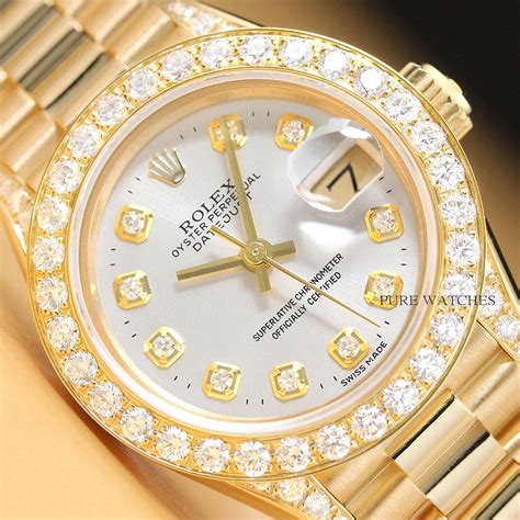 18k gold rolex womens watch|rolex women's.